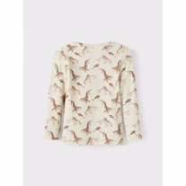 LIL ATELIER Modal Bluse Geo Turtledove Whales